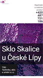 Mobile Screenshot of ploche-barevne-sklo.cz